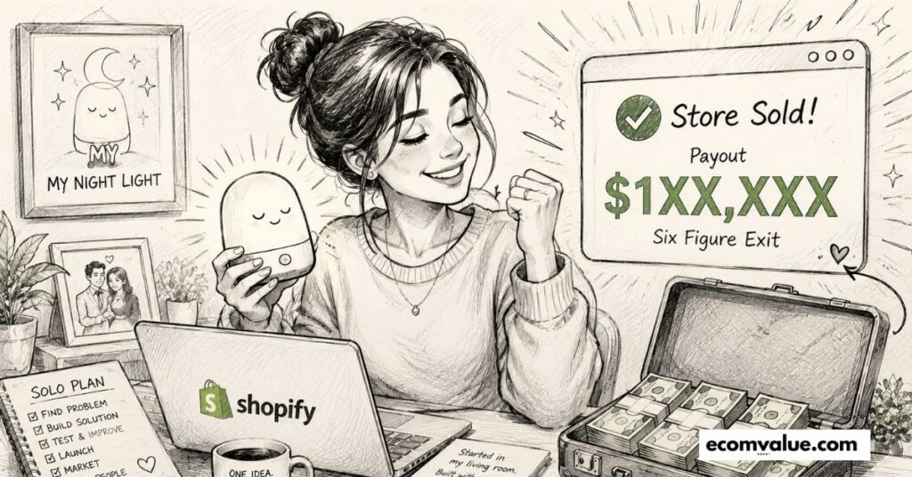 how to sell a Shopify store for six figures