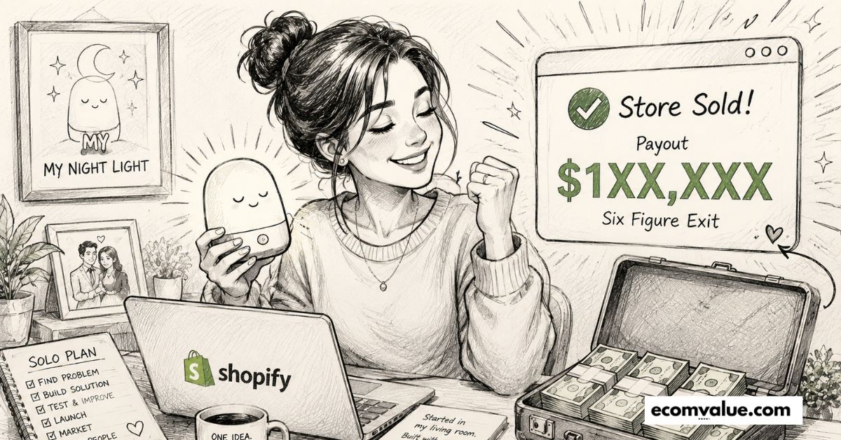 how to sell a Shopify store for six figures