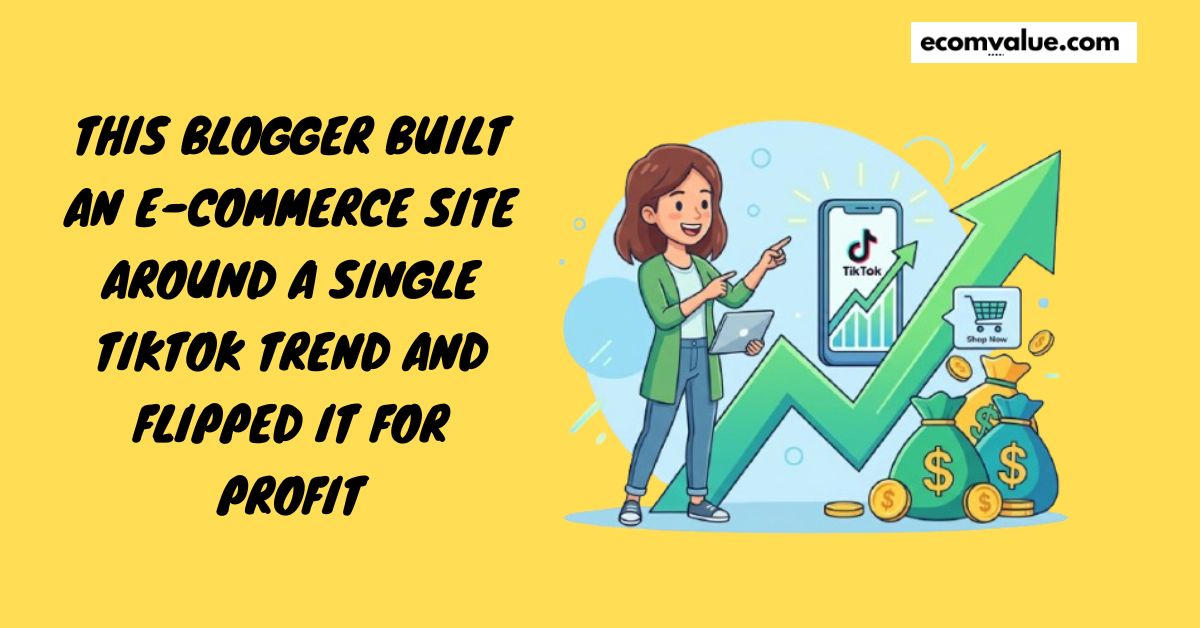 build an ecommerce site from a TikTok trend